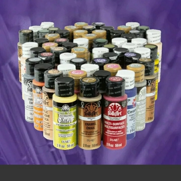 95-Piece Art Set: Includes Craft Paint, Canvas Panels, and Brushes - Picture 2 of 6